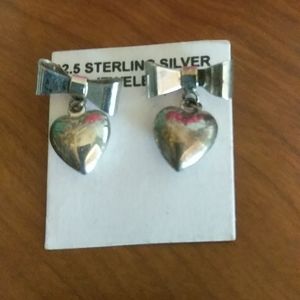 Sterling Silver Heart  Earrings